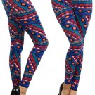 Diamond Printed Multi-Color Leggings