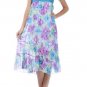 Lightweight Chiffon Lined Strapless Floral Smock Dress