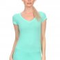 New Basic Cotton V-Neck Short Sleeve T-Shirt