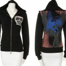 100% Cotton Double Zipper Hooded Jacket Eagle Athletic Hoodie