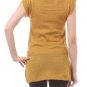 Cowl Neck Wool Blend Turtleneck Ivory Belted Tunic Sweater Top