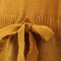 Cowl Neck Wool Blend Turtleneck Ivory Belted Tunic Sweater Top