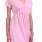 Short Sleeve Tunic Light Weight Top with Back Tie