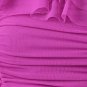 New One Shoulder Ruched Mesh Cocktail Party Club Dress