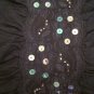 Strapless Top Sequin & Lace Knit Blouse