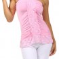 Strapless Top Sequin & Lace Knit Blouse