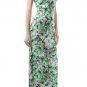 Long Floral Halter Sexy Fitted Maxi Dress