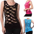 New Woman's Juniors Sexy Cut Out Tank Sleeveless Top