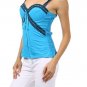 New Padded Sexy Bustier Summer Top Red Blue Lace Fashion Central
