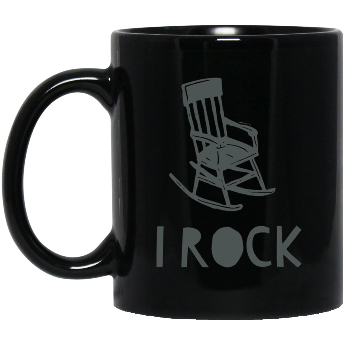 I Rock Cool Awesome Creative Funny Cute Gift Top Black Mug Black Ceramic 11oz Coffee Tea Cup