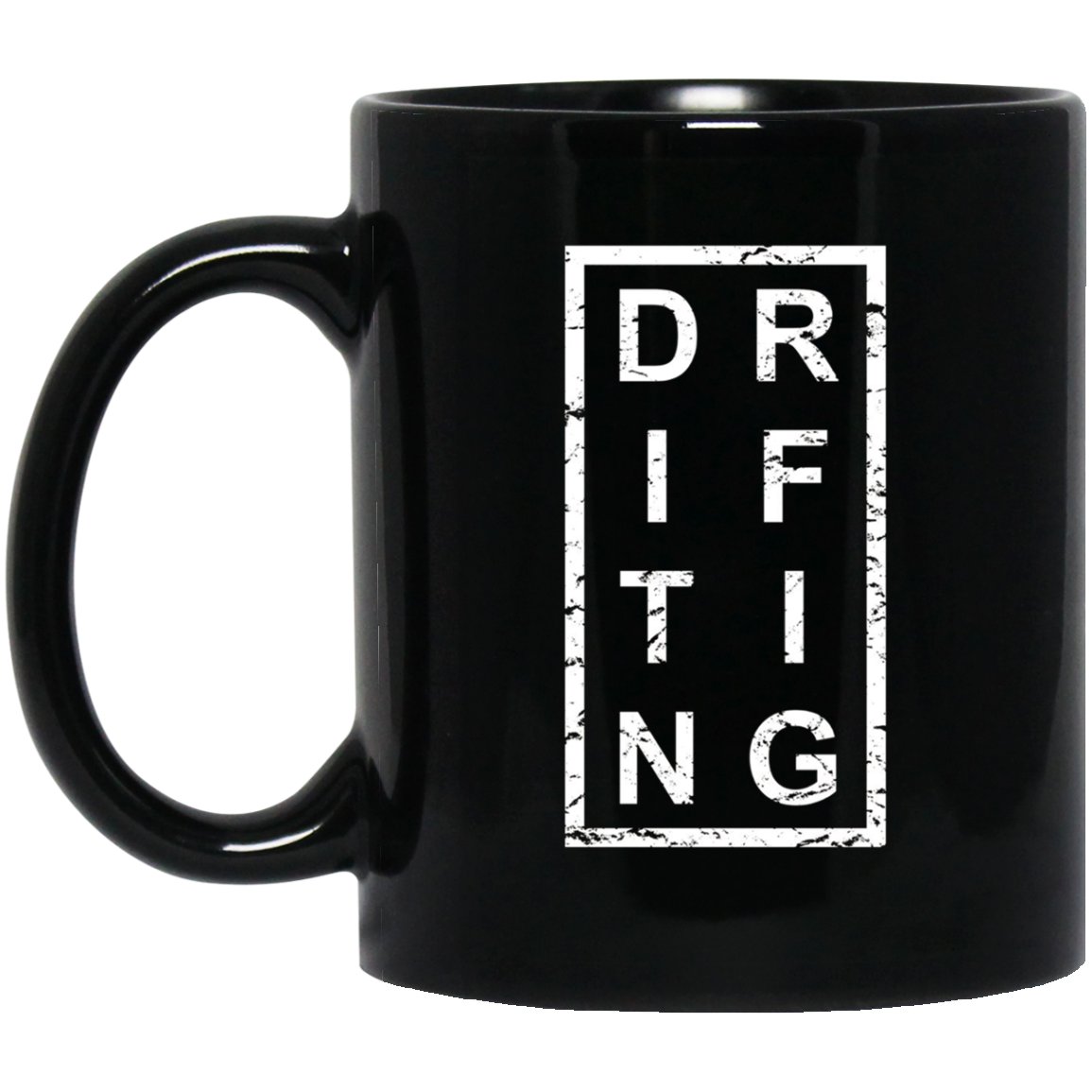 Stylish Drifting Black Mug Black Ceramic 11oz Coffee Tea Cup