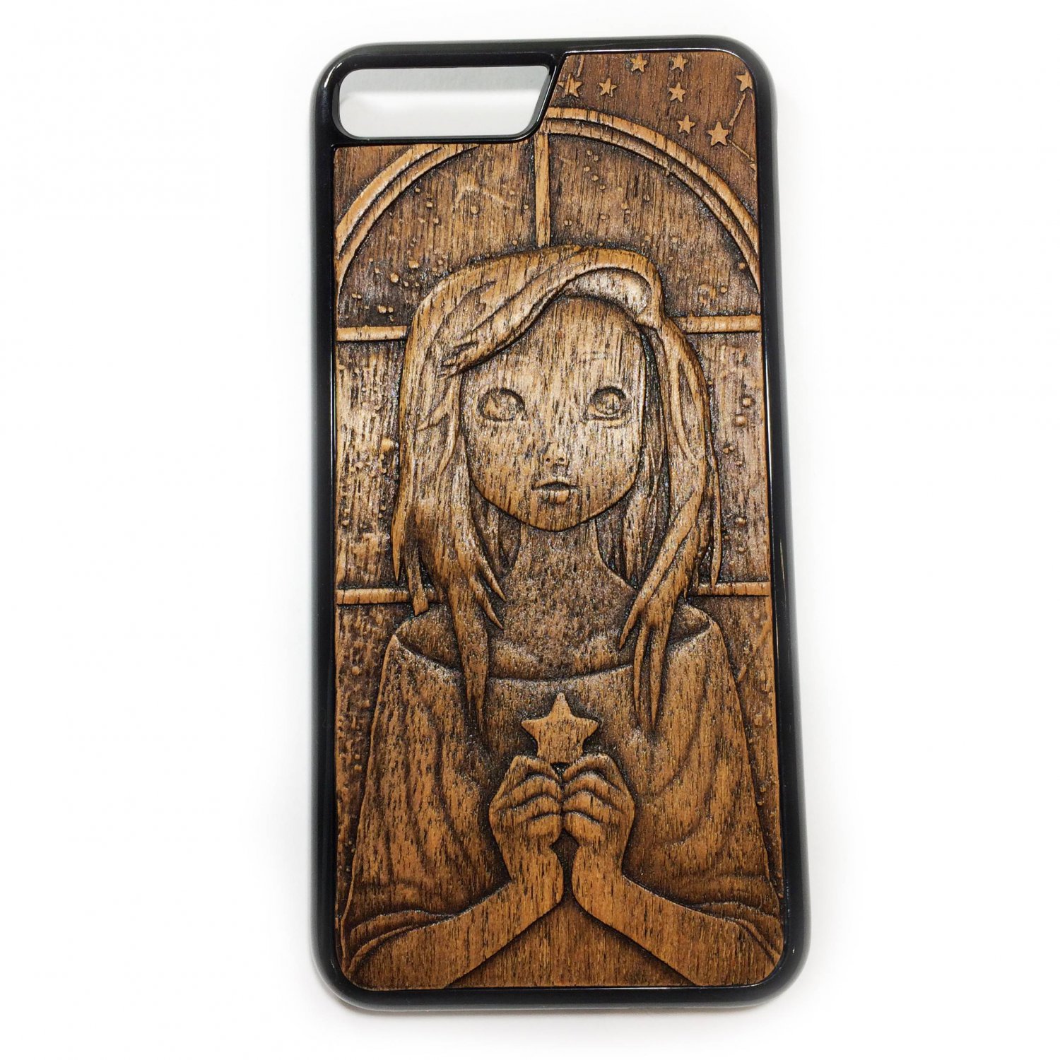 Apple IPhone 7 Plus IPhone 8 Plus 7 8 Wood Carved Case Handmade