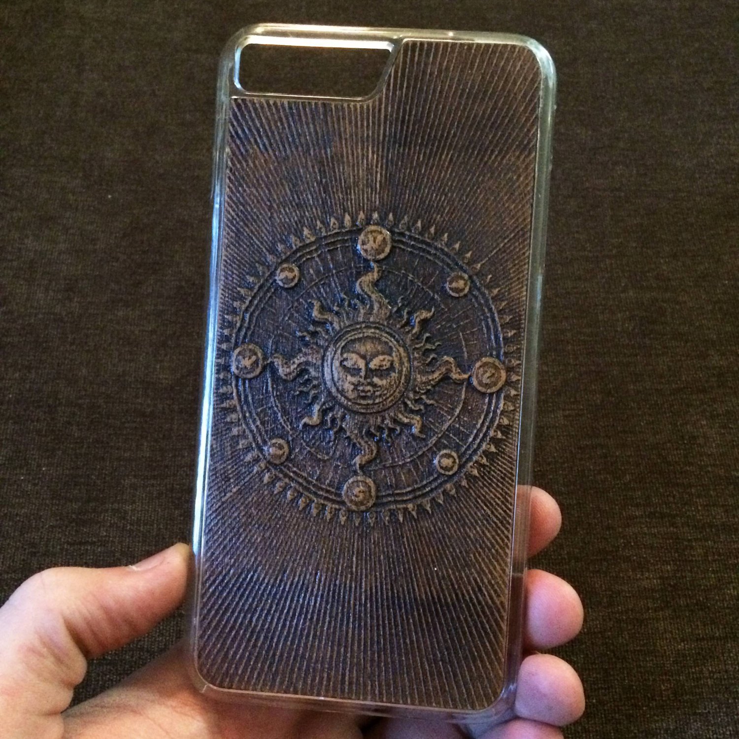 Apple IPhone 7 Plus IPhone 8 Plus 7 8 Wood Carved Case Handmade