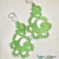 Earrings Freezen sheet (green motif)