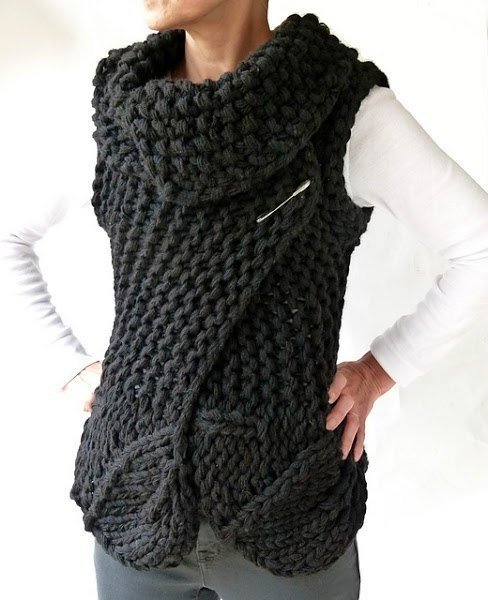 woman vest double side