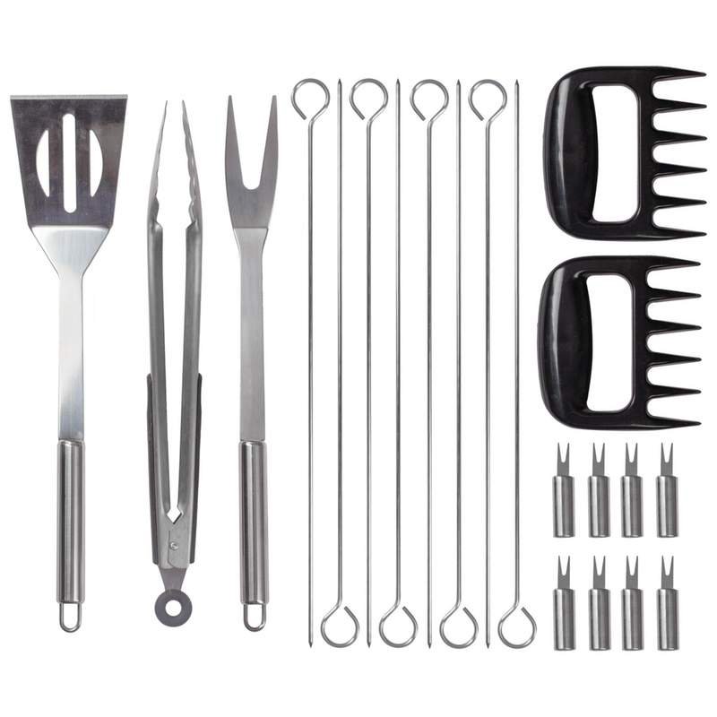 Stainless Steel Barbeque Tools Set 21 Piece BBQ Set