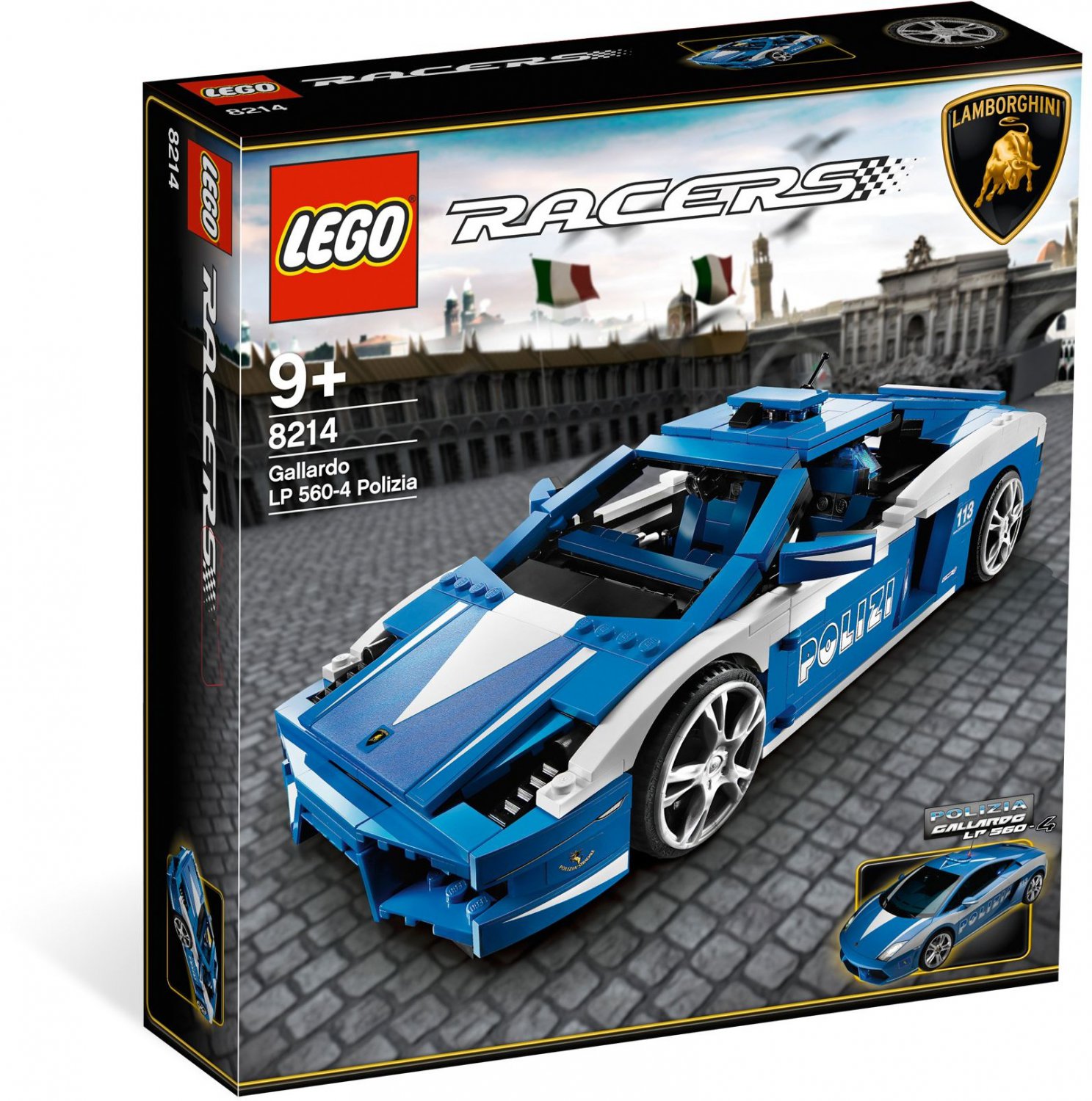 2010 Lego Racers:Lamborghini Gallardo LP 560-4 Polizia 8214