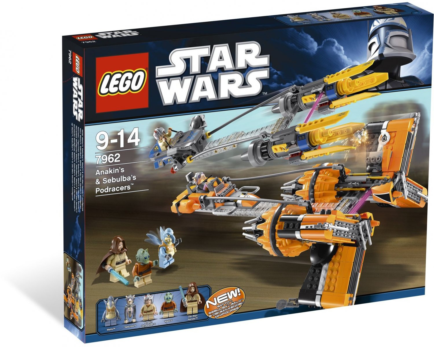 2011 Lego Star Wars:Anakin's & Sebulba's Podracers 7962