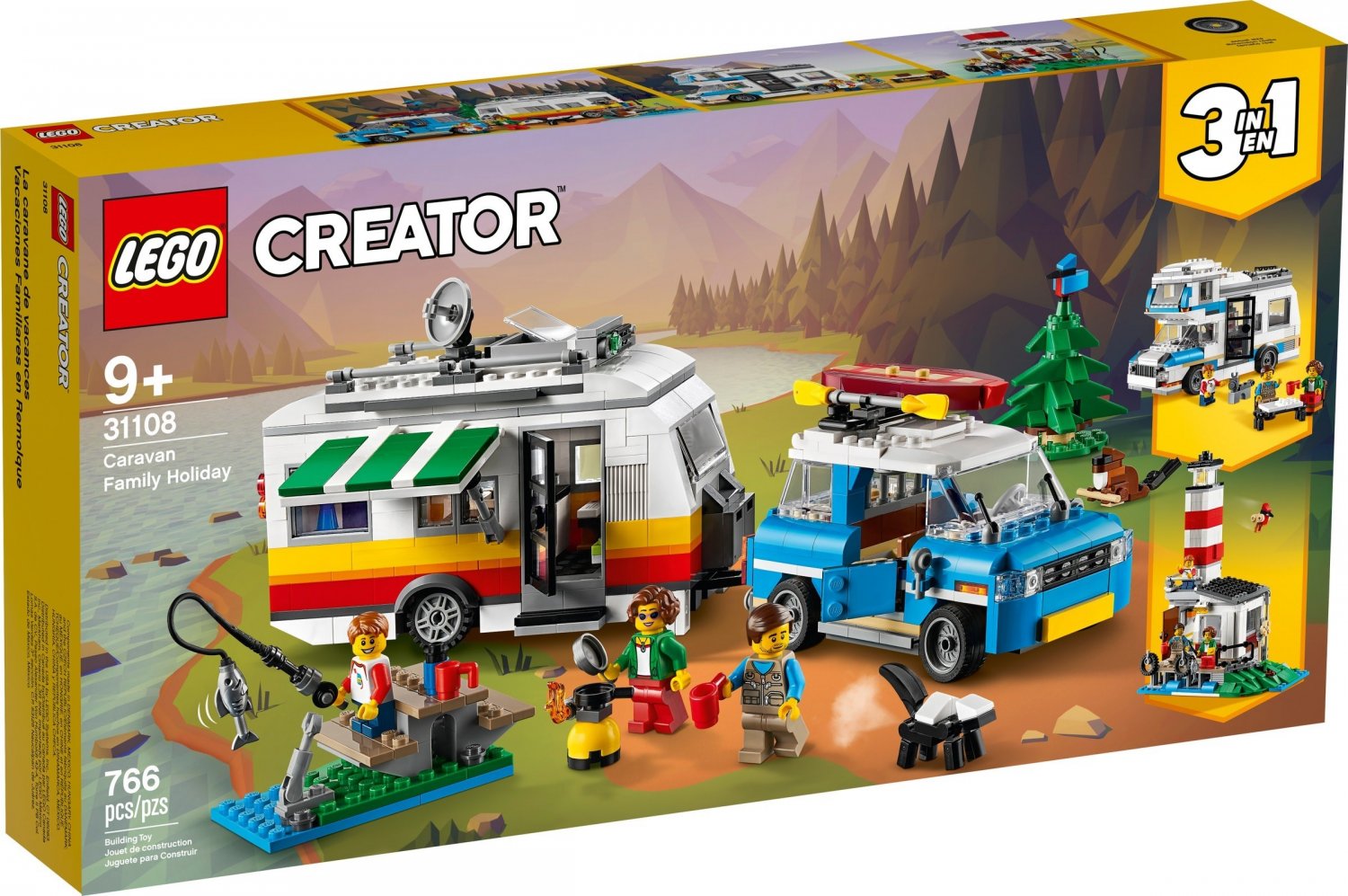 2020 Lego Creator:Caravan Family Holiday 31108