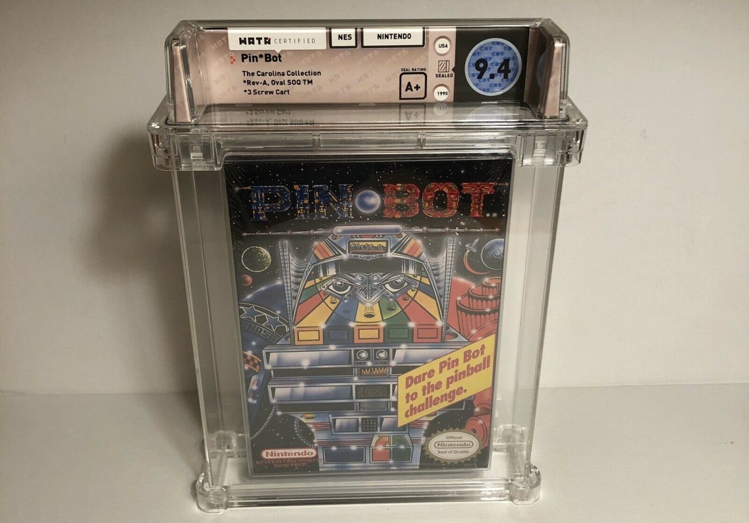 Nintendo Nes WATA 9.4 A+ Pinbot Sealed