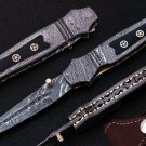 Handmade Raw Wood/Damascus Bolster Handle Prime Quality Damascus Steel