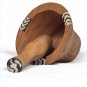Wooden mortar and pestle