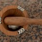 Wooden mortar and pestle