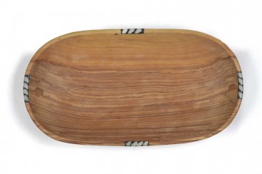 Handmade wooden bread bowl