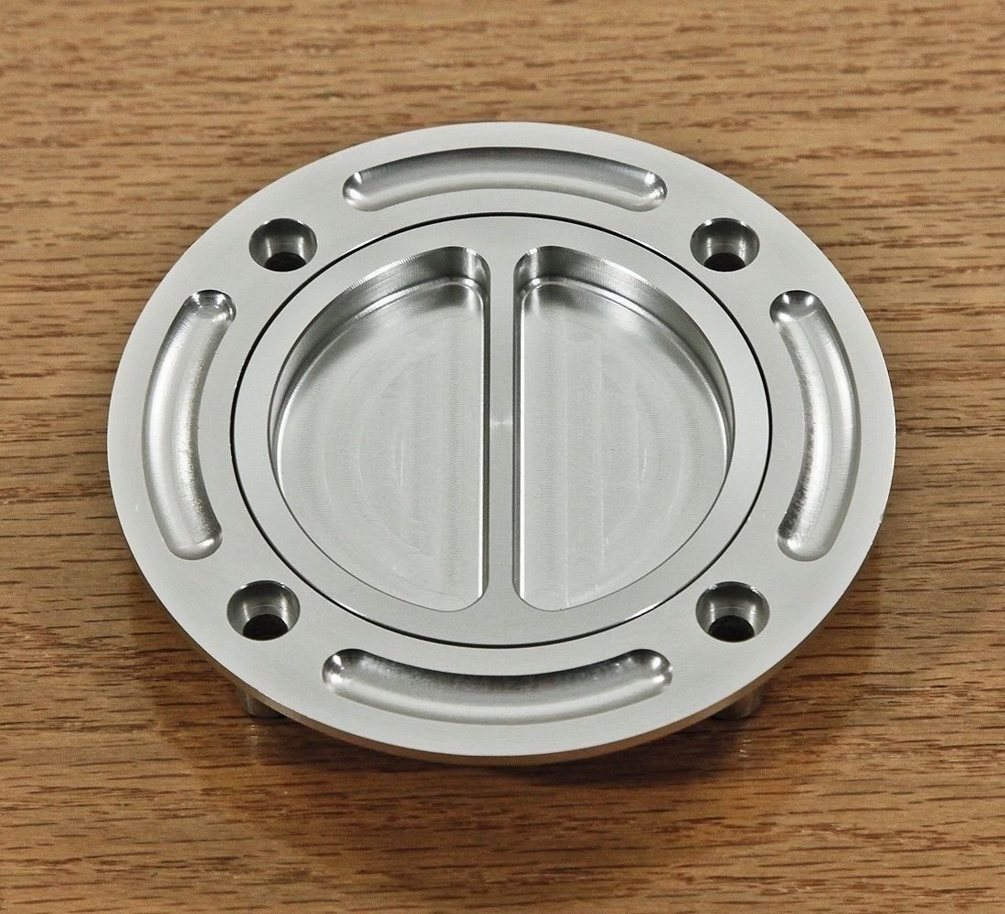 1988-2012 Suzuki Models Ultra Light Keyless Silver Billet Gas Fuel Cap Anodized