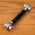 98-14 Triumph Rear Adjustable 0-4" Black Lowering Link Drop Kit Threaded RodEnds