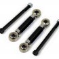 99-19 Suzuki Hayabusa Rear Adjustable 0-4" BLACK Lowering Kit Threaded Rod Ends