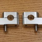 Silver Handlebar Risers 1" Up 1.25" Back for 76-19 Yamaha TW WR PW w/ 7/8" bars