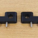 Black Handlebar Risers 1" Up 1.25" Back Lift for 93-19 Kawasaki KLX w/ 7/8" bars