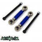 99-19 Suzuki Hayabusa Rear Adjustable 0-4" BLUE Lowering Kit Threaded Rod Ends