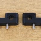 Black Handlebar Risers 1" Up 1.25" Back for 87-06 Yamaha ATV with 7/8" bars