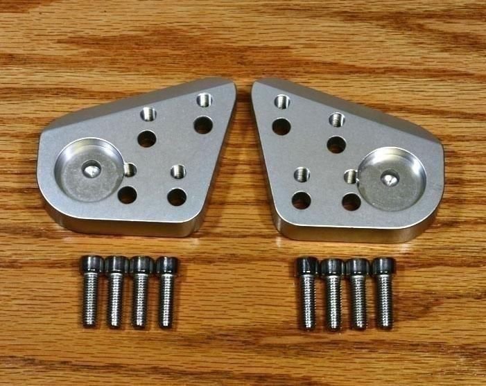 96-01 BMW R1100RT Up and Back 1" Handlebar Risers Extender Adaptors Lift Kit