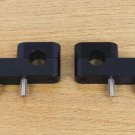 Black Handlebar Risers 1" Up 1.25" Back Lift for 03-17 Honda CRF with 7/8" bar