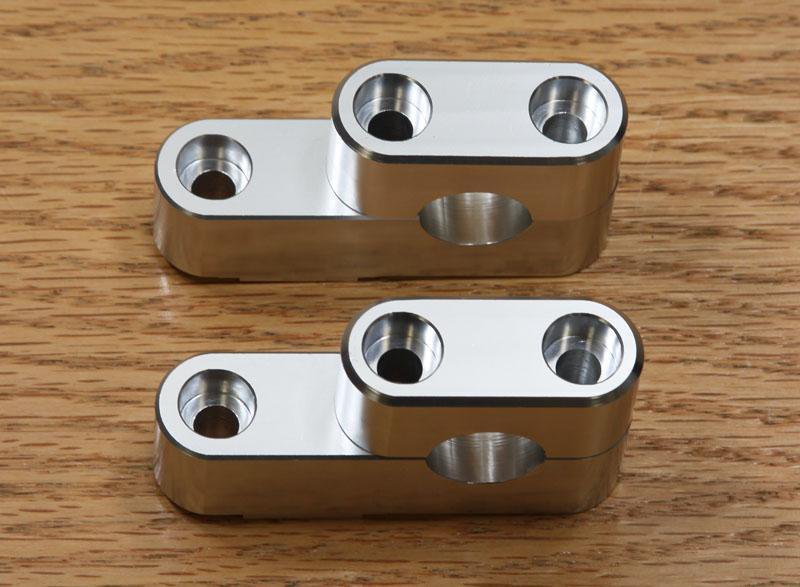 Silver Handlebar Risers 1" Up 1.25" Back for 0314 Suzuki Z400 ATV w/ 7