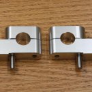 Silver Handlebar Risers 1" Up 1.25" Back for 80-17 Suzuki Models with 7/8" bars