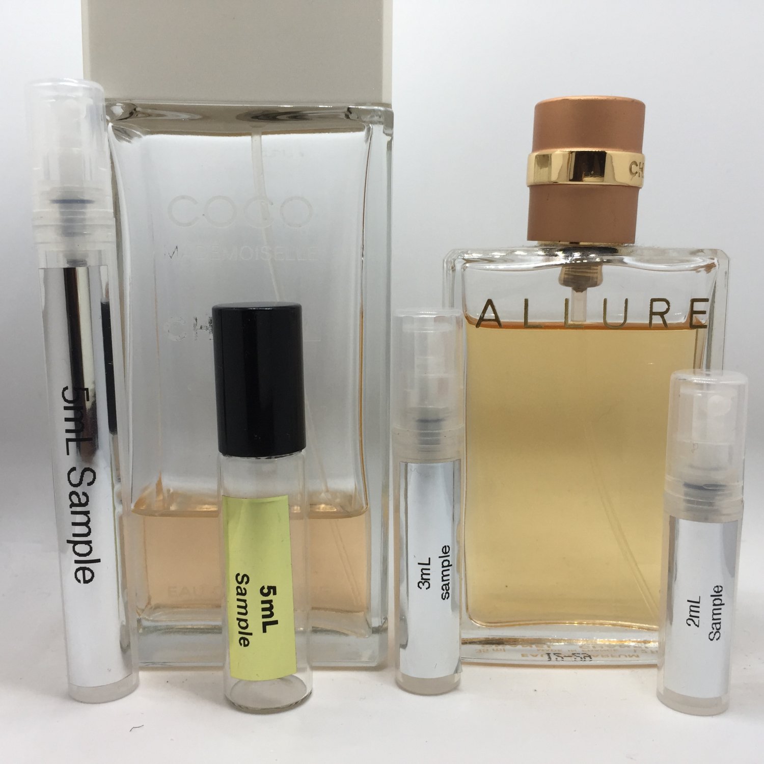 2pc 1mL CHANEL EDT & EDP Travel Sample Mini Spray Atomizer Set