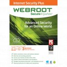 Webroot SecureAnywhere Internet Security Plus - 1-Year / 3-Device - Digital Key Product Activation