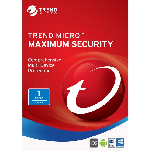 Trend Micro Maximum Security (2019) - 1-Year / 1-Device - Product Key Download