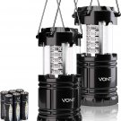 2 Pack LED Camping Lantern, Super Bright Portable Survival Lanterns