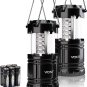 2 Pack LED Camping Lantern, Super Bright Portable Survival Lanterns