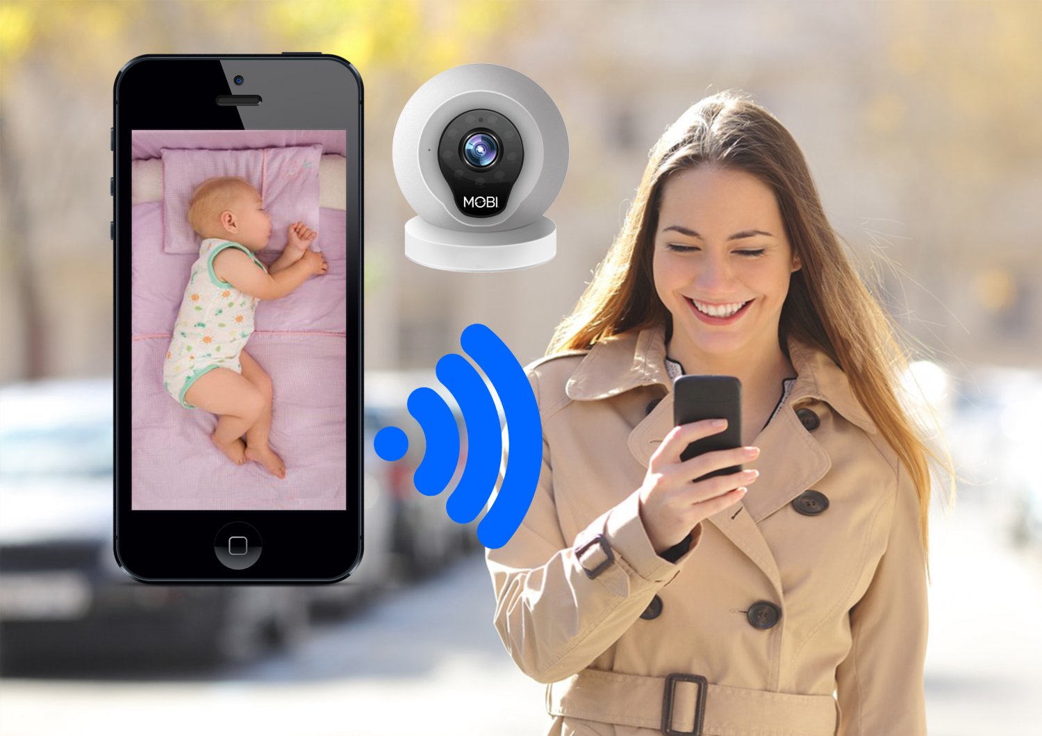 MobiCam MultiPurpose, WiFi Video Baby Monitor, Baby Monitoring System