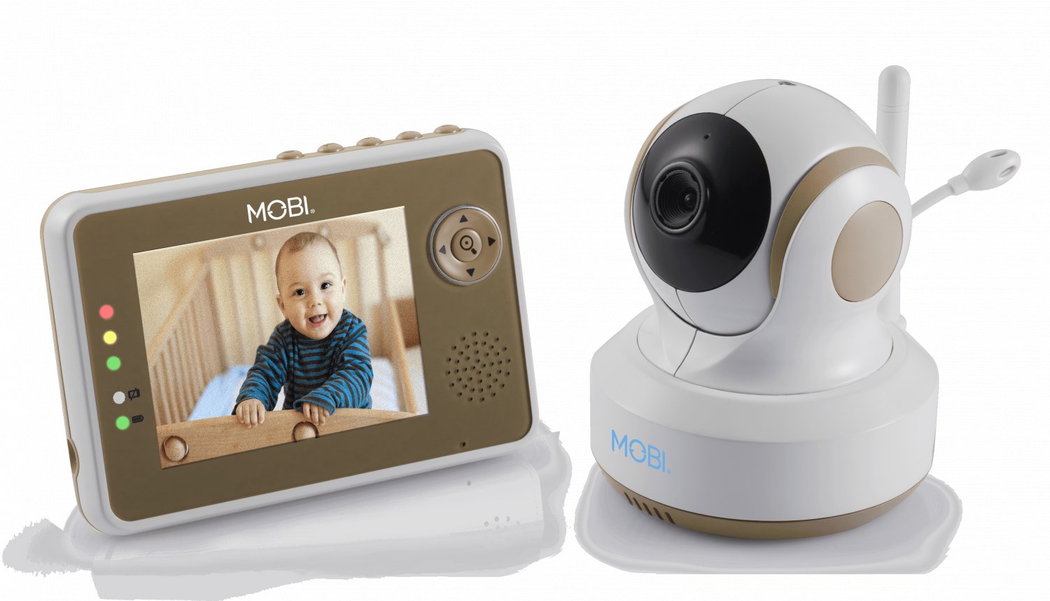 MobiCam DXR-M1 Baby Monitoring System w/ Smart Auto Tracking, Room Temperature, Lullabies