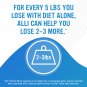 alli Diet Weight Loss Supplement Pills, Orlistat 60mg Capsules Starter Pack, 60 count