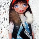 Author's collectible textile doll «JACQUELINE».