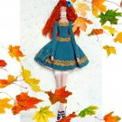 Collectible textile handmade doll "Princess Merida".