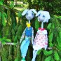 Collectible textile handmade doll ''Charming bunny-teen''.